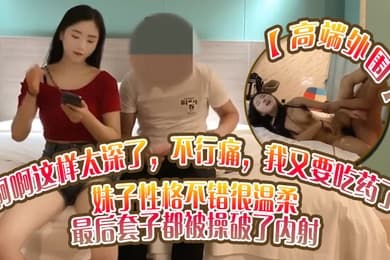 高端外围啊啊这样太深了不行痛我又要吃药了妹子性格不错很温柔最后套子都被操破了内射