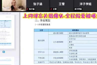 上网.课忘关摄.像头全程做爱.被曝光