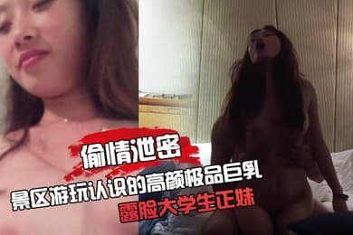 偷情泄密景区游玩认识的高颜极品巨乳露脸大学生正妹背着男友约喝酒玩了一夜情反差婊呻吟声表情一流对白淫荡_