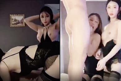 国产TS系列高颜值的诗诗和君君和健身小鲜肉3P_各种姿势操的呻吟不断