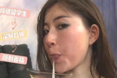 颜值留学生口爆吞精