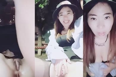 胆子真大啊晚上风骚的少妇为了满足狼友在户外露出口交舔胸回到车里深喉啪啪车震淫荡刺激