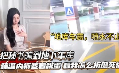 把秘书骗到地下车库，骚逼内裤塞着跳蛋，看我怎么折磨死你