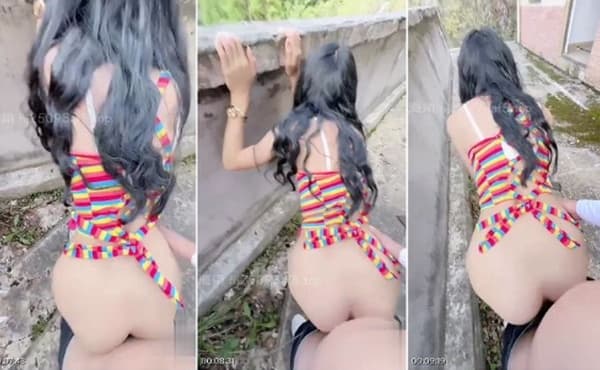 多巴胺女儿月经期间，于破旧楼内疯狂交媾