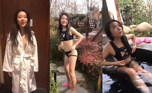户外勾引，温泉露出，裸体问路，车内自慰，妹子长得也好看，露出天花板