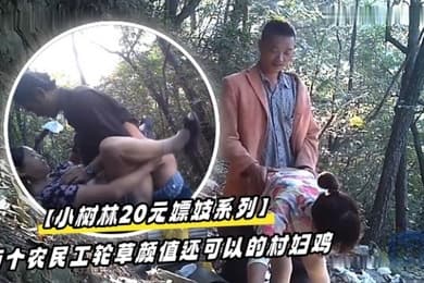 小树林20元嫖妓系列腼腆西装哥站草文化范气质眼镜少妇鸡两个农民工轮草颜值还可以的村妇鸡