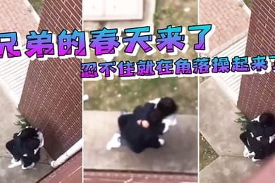 兄弟的春天来了忍不住就在角落操起来了