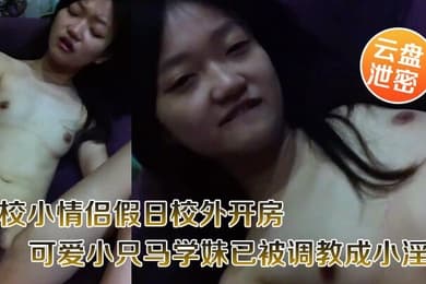 云盘泄密职校小情侣假日校外开房啪啪露脸自拍外流超骚可爱小只马学妹已被调教成小淫娃嗲叫好舒服