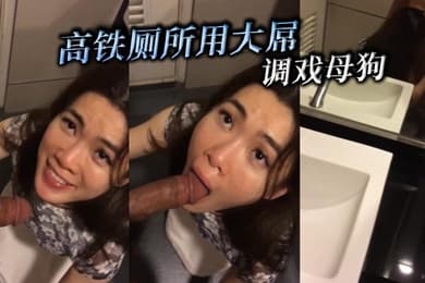 高铁厕所用大屌调戏母狗