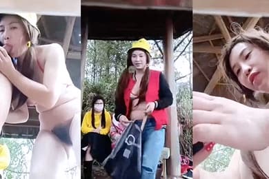 户外凉亭野战这大哥真可以啊花了一百多块玩了个4P小骚逼露脸猛壮士轮操三女后入激情不知道是干出血还是来姨妈