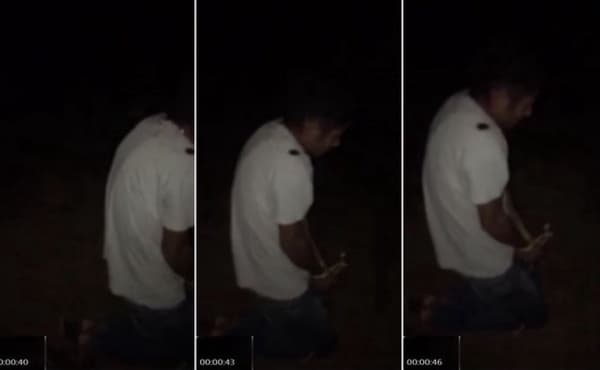 真实缅北男子因未完成任务逃跑被管理员抓到拉到野外直播杀人-大漠瓜客-免费吃瓜